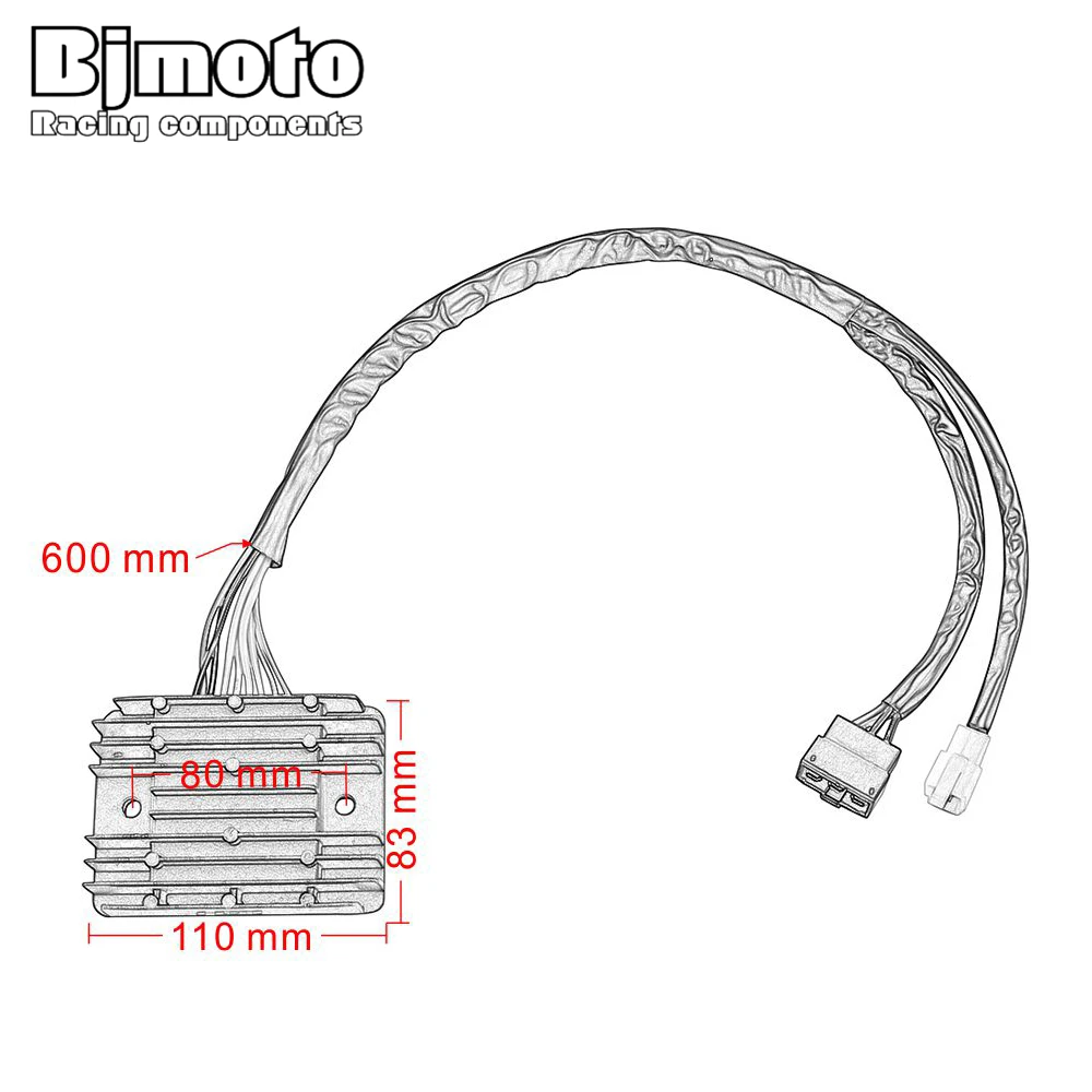 BJMOTO Motorcycle Voltage Regulator Rectifier For Kawasaki VN1500R Drifter VNT50JR 01-03 Mean Streak VNT50P 02-03 VNT60B 04-08
BJMOTO Motorcycle Voltage Regulator Rectifier For Kawasaki VN1500R Drifter VNT50JR 01-03 Mean Streak VNT50P 02-03 VNT60B 04-08