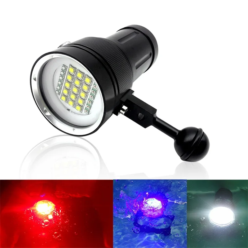 15xXML2+6 Red+6 UV LED Photography Video Dive Flashlight Lamp Professional Diving Light Underwater 100m Scuba Video Light
15xXML2+6 Red+6 UV LED Photography Video Dive Flashlight Lamp Professional Diving Light Underwater 100m Scuba Video Light