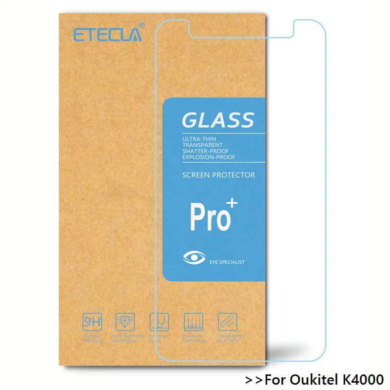 Oukitel K4000 закаленное стекло Lite защита экрана 0 26 мм HD прозрачная стеклянная пленка |