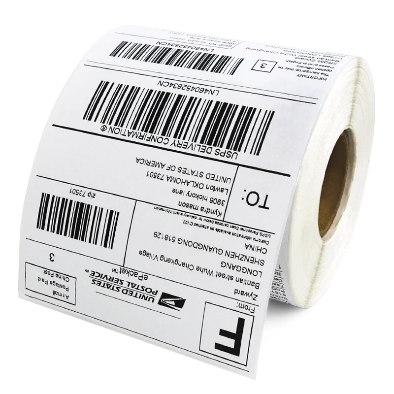 Thermal Shipping Label 4x6" ( 100 x 150 mm), roll of 500pcs, core 1"(25mm), 1 Roll for Zebra 2844 Zp-450 Zp-500 Zp-505
Thermal Shipping Label 4x6" ( 100 x 150 mm), roll of 500pcs, core 1"(25mm), 1 Roll for Zebra 2844 Zp-450 Zp-500 Zp-505