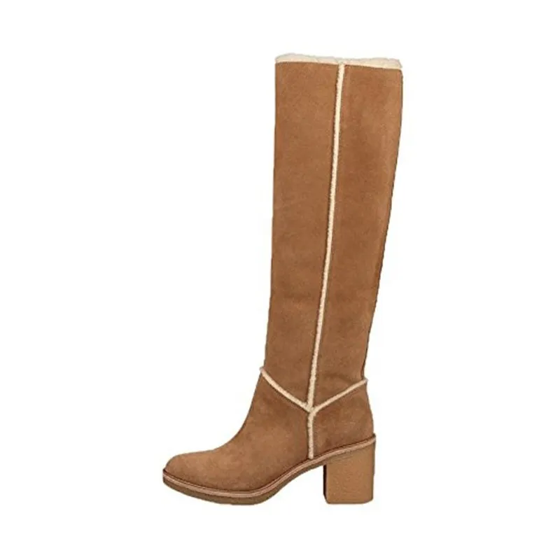 The latest winter wool snow boots ladies round head head thick with high heels female fashion warm real fur knee high boots wome
The latest winter wool snow boots ladies round head head thick with high heels female fashion warm real fur knee high boots wome