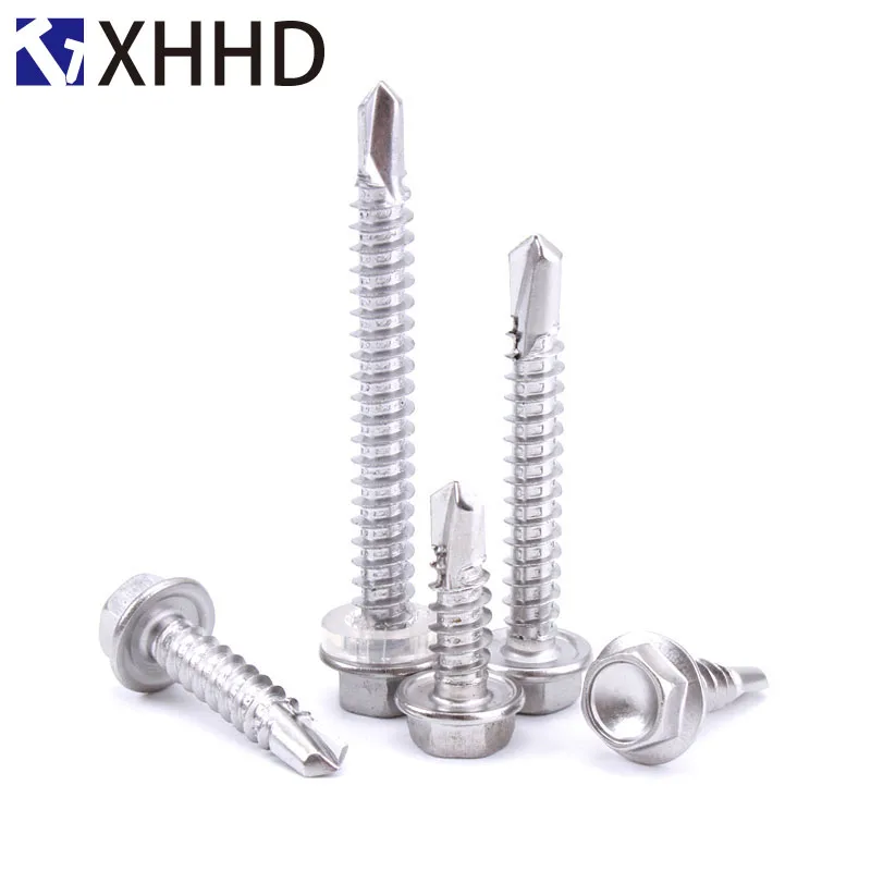 410 Stainless Steel External Hex Self Drilling Screws Hexagonal Thread Self Tapping Drill Tail Bolt Fastener M4.2 M4.8 M5.5 M6.3
410 Stainless Steel External Hex Self Drilling Screws Hexagonal Thread Self Tapping Drill Tail Bolt Fastener M4.2 M4.8 M5.5 M6.3