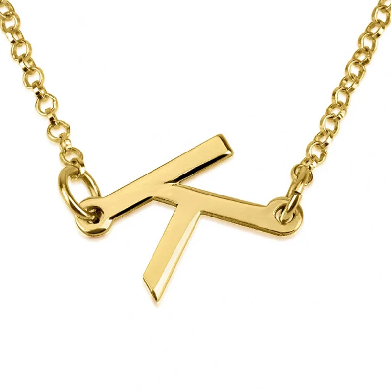 Wholesale Gold Small Initial Necklace Custom Side Letter Pendent Nameplate Necklace Dainty Necklace Girl Neckalce
Wholesale Gold Small Initial Necklace Custom Side Letter Pendent Nameplate Necklace Dainty Necklace Girl Neckalce
