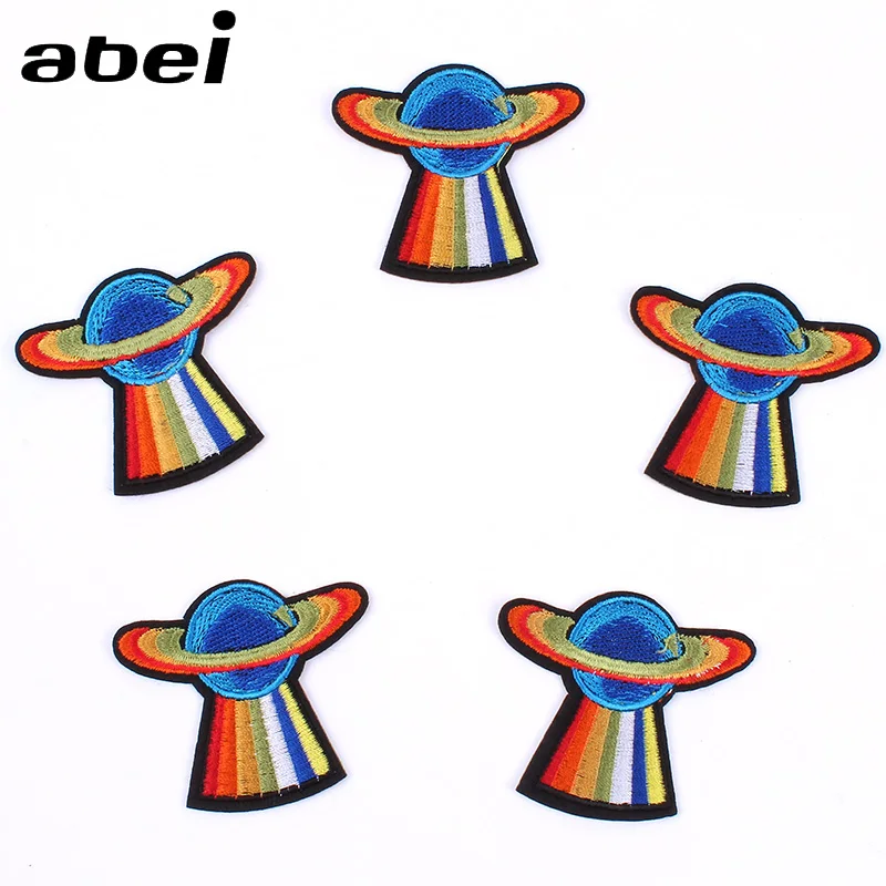 5pcs/lot Diy UFO Patch Iron On Sew On spacecraft Stickers Embroidery fabric appliques Handmade Garments Badge Accessories patch
5pcs/lot Diy UFO Patch Iron On Sew On spacecraft Stickers Embroidery fabric appliques Handmade Garments Badge Accessories patch