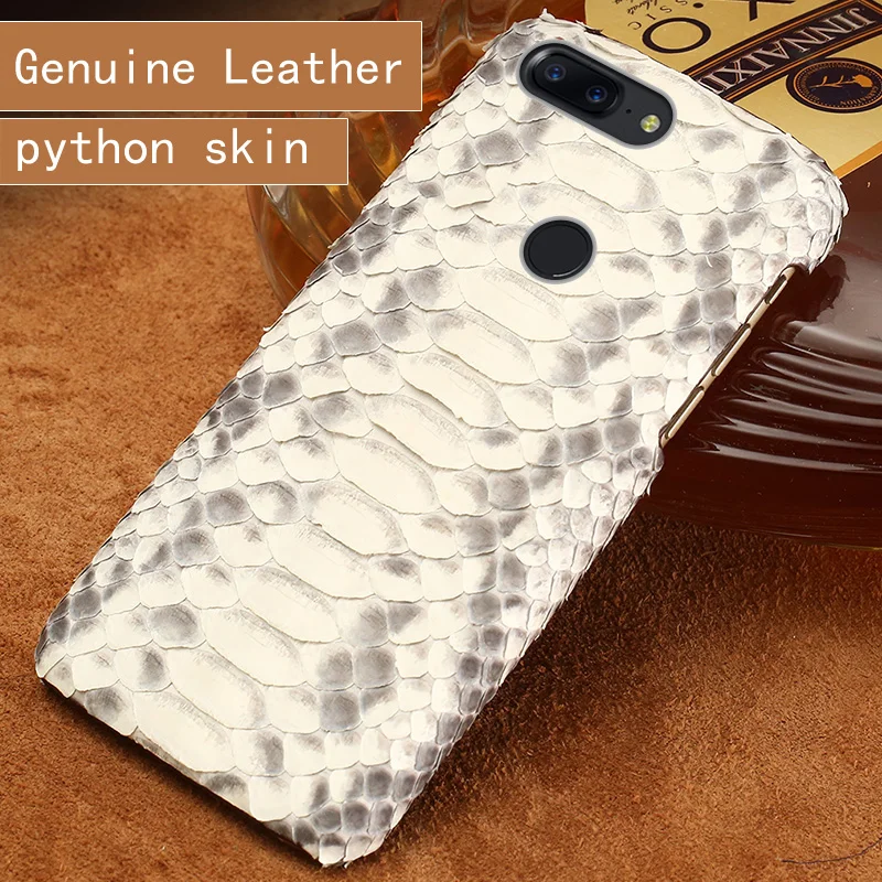 Чехол для телефона OnePlus 7 pro 5T 5 3 6 6t из натуральной кожи питона|case for|case for phonecase phone |