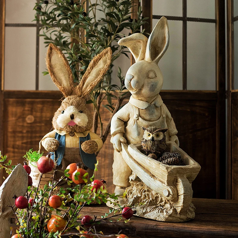 Garden Decor Courtyard Mr Rabbit with a basket of rabbits and Mr Rabbit Garden Park Outdoor Landscape Sculpture Flower Pot
Garden Decor Courtyard Mr Rabbit with a basket of rabbits and Mr Rabbit Garden Park Outdoor Landscape Sculpture Flower Pot