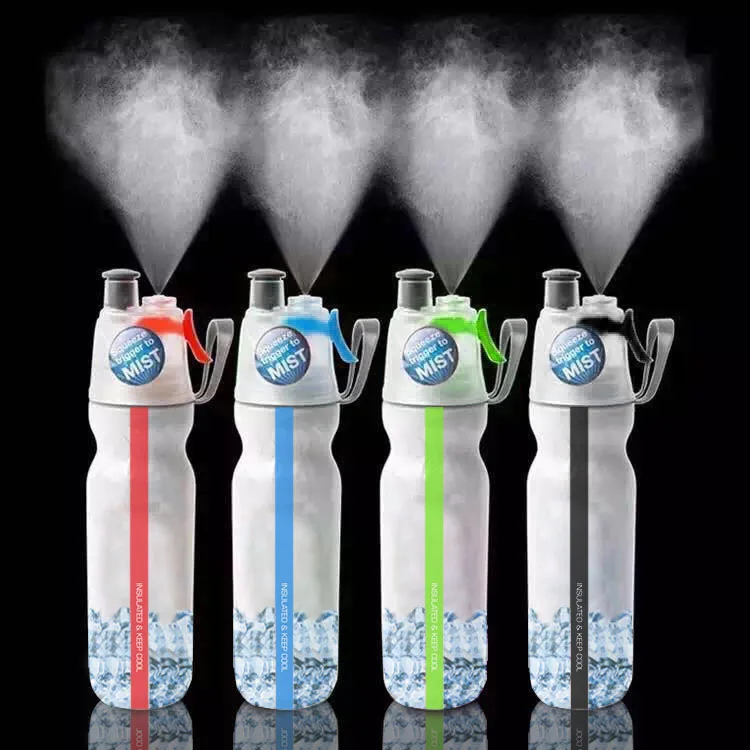 Outdoor Sports Bottle Double Layer Cold Spray Bottle Standard Capacity Riding Fitness Edible Grade PE Material Travel Cup
Outdoor Sports Bottle Double Layer Cold Spray Bottle Standard Capacity Riding Fitness Edible Grade PE Material Travel Cup