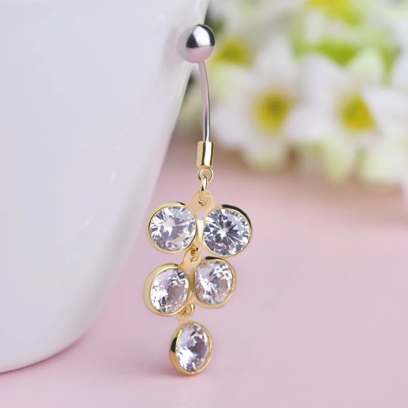 Funmor Rhinestone Beads Belly Button Rings 316L Medical Stainless Steel Long Tassel Body Piercing Jewelry Women Navel Piercings
Funmor Rhinestone Beads Belly Button Rings 316L Medical Stainless Steel Long Tassel Body Piercing Jewelry Women Navel Piercings