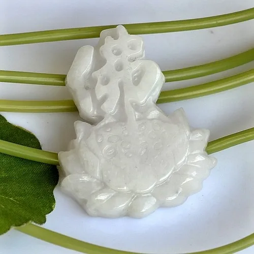 44x35mm Natural Cargo Jade Pendants Ice Lotus Flower Jade Charms Jewelry For Man&Woman Gifts Drop Shipping
44x35mm Natural Cargo Jade Pendants Ice Lotus Flower Jade Charms Jewelry For Man&Woman Gifts Drop Shipping