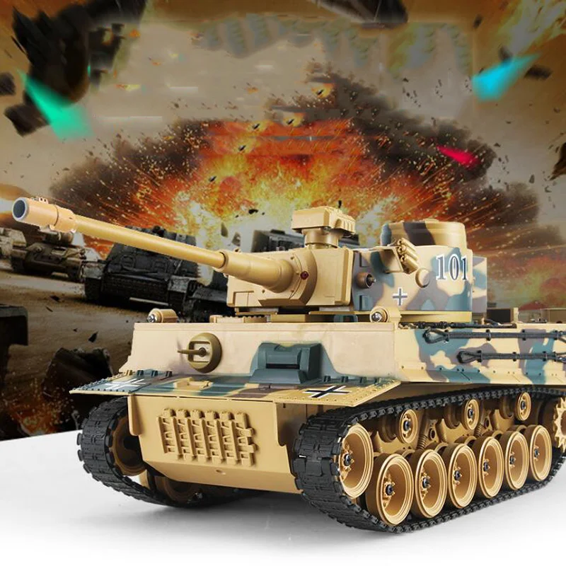 1:18 Remote Control Tank Simulation German Tiger Military Model Can Launch Cannonball Parent-Child Battle Tank Boy Toy Gift
1:18 Remote Control Tank Simulation German Tiger Military Model Can Launch Cannonball Parent-Child Battle Tank Boy Toy Gift