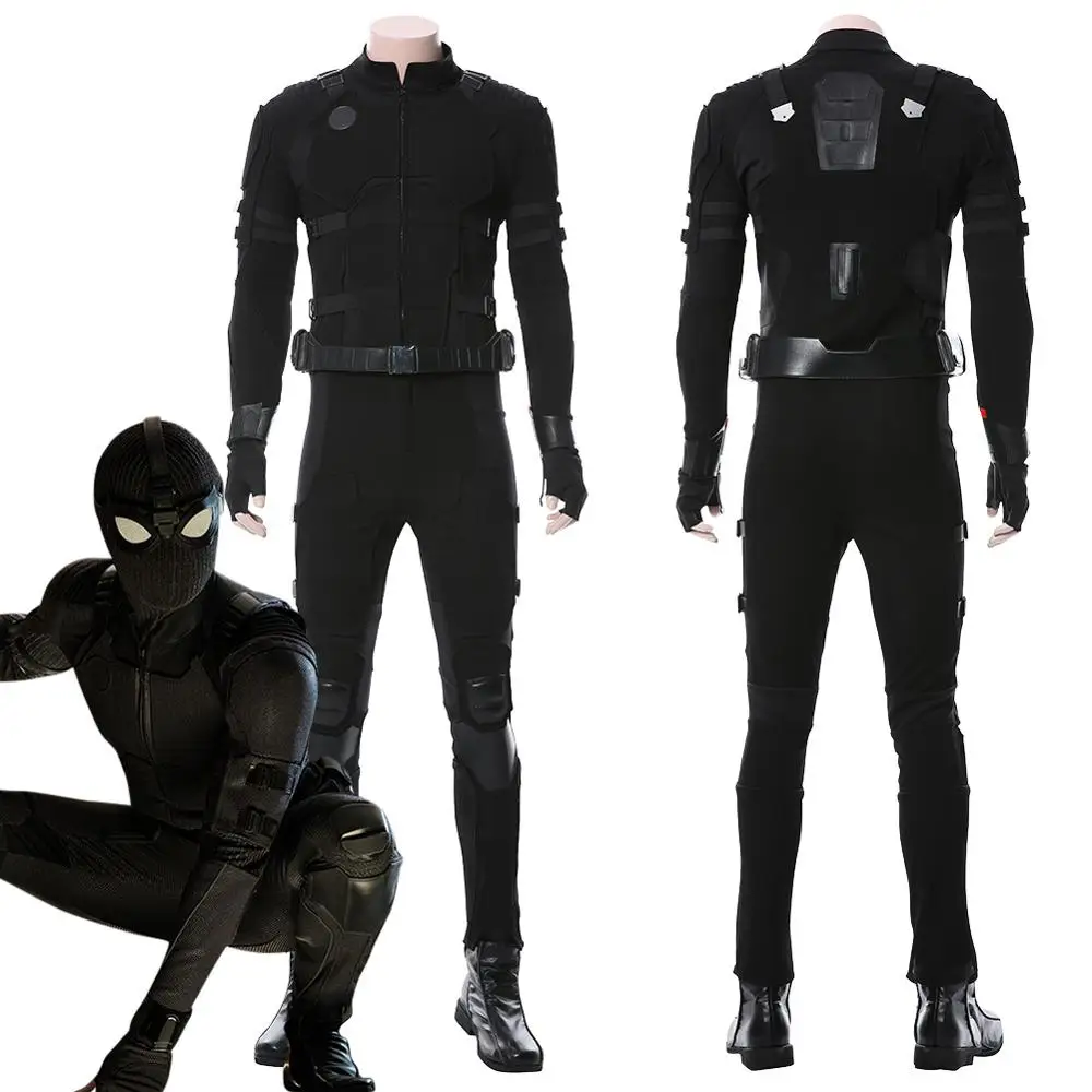 Movie Spider Far From Home Noir Stealth Suit Cosplay Costume Battle suit for Halloween Carnival
Movie Spider Far From Home Noir Stealth Suit Cosplay Costume Battle suit for Halloween Carnival