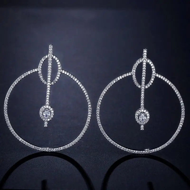 New Desige Big Circle Shape Round Cubic Zircon Inside Simple Earring Best Gift For Women Jewelry Accessories
New Desige Big Circle Shape Round Cubic Zircon Inside Simple Earring Best Gift For Women Jewelry Accessories