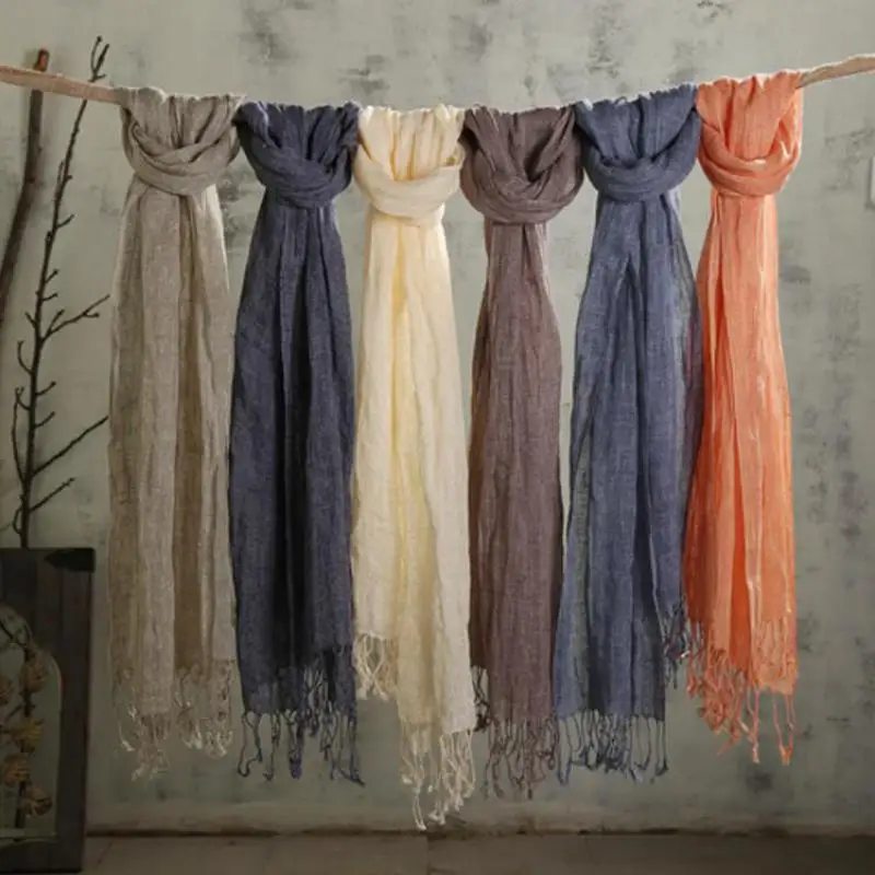Unisex Style spring summer autumn winter Scarf Cotton And Linen Solid Color long women's scarves shawl fashion men scarf
Unisex Style spring summer autumn winter Scarf Cotton And Linen Solid Color long women's scarves shawl fashion men scarf