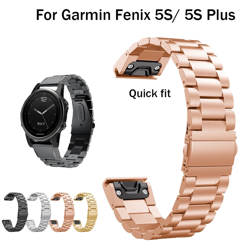 20mm Stainless Steel Metal Quick Fit Watch Band Strap for Garmin Fenix 5S/ 5S Plus Replacement Bracelet (Not Fit Fenix5/5X)
20mm Stainless Steel Metal Quick Fit Watch Band Strap for Garmin Fenix 5S/ 5S Plus Replacement Bracelet (Not Fit Fenix5/5X)