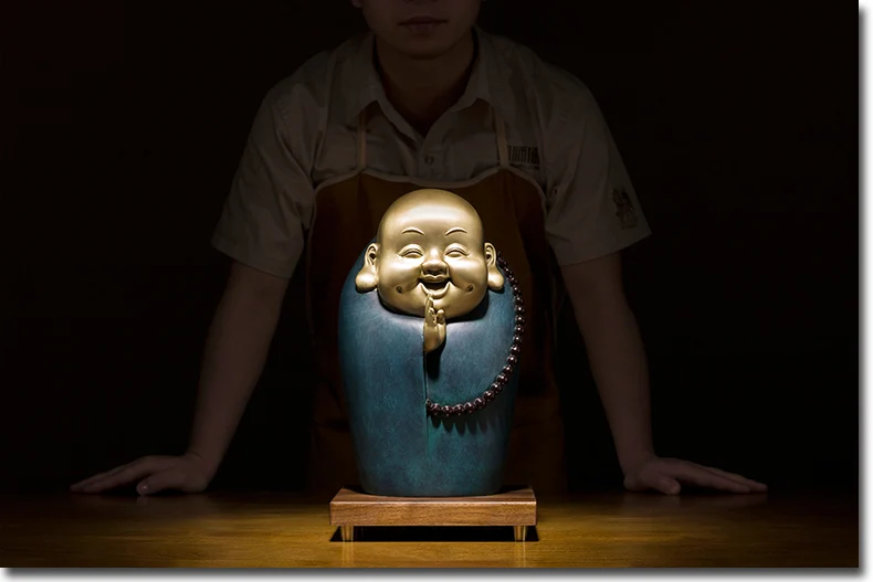 Limited Edition Collection Southeast Asia HOME office brass Decorative God of wealth Buddha statue good luck Maitreya Buddha
Limited Edition Collection Southeast Asia HOME office brass Decorative God of wealth Buddha statue good luck Maitreya Buddha