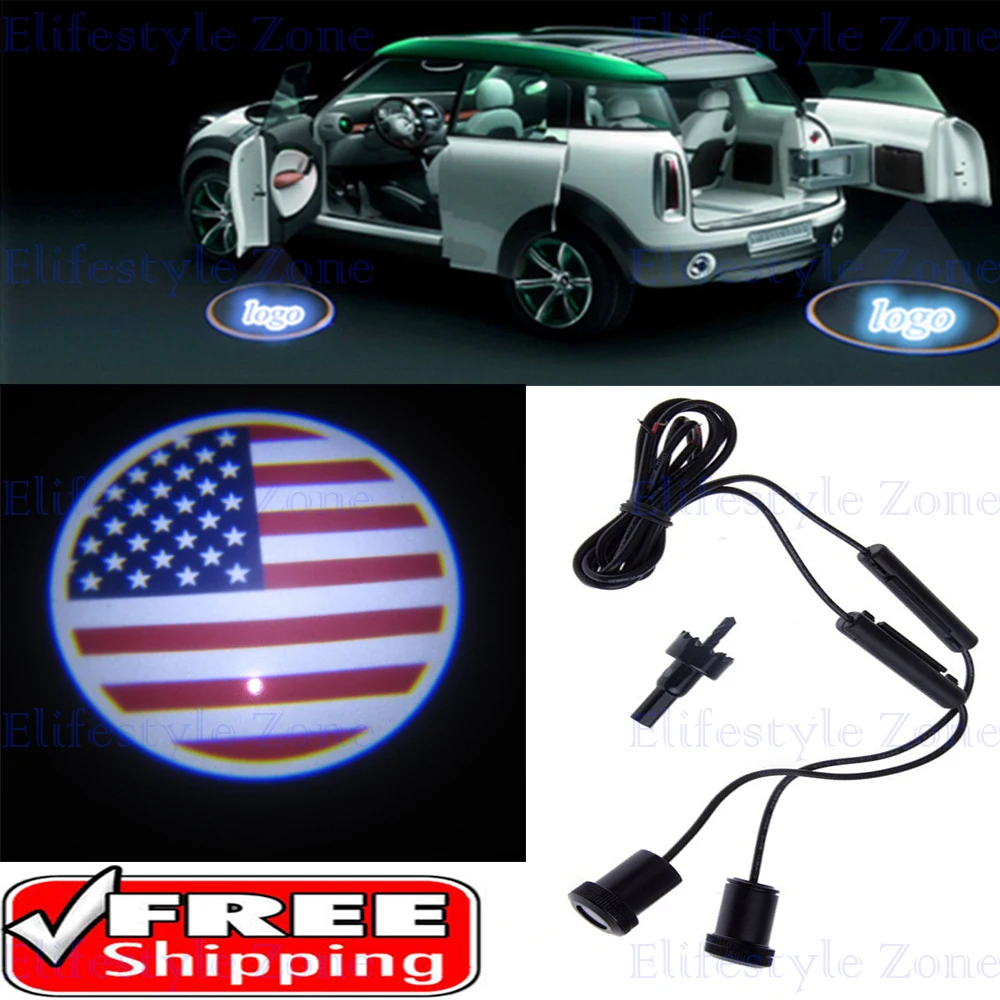 2 x Newest Design Car Door Lights LED Car LED Laser Logo Lights Door Ghost Shadow Projector Courtesy Lights For American Flag
2 x Newest Design Car Door Lights LED Car LED Laser Logo Lights Door Ghost Shadow Projector Courtesy Lights For American Flag