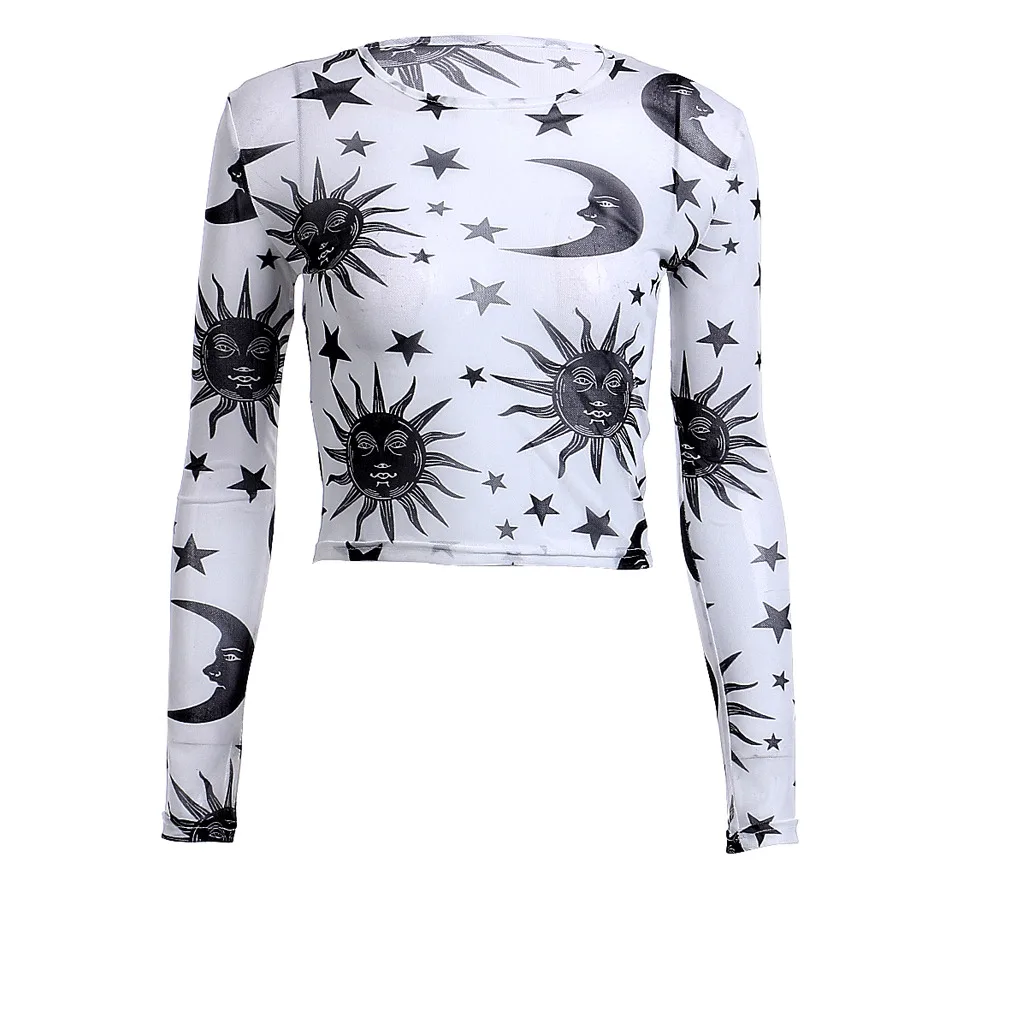 Women Crop Top Mesh Sheer See Through Summer Fashion Long Sleeve Crop Tops Tee Fishnet T-Shirt
Women Crop Top Mesh Sheer See Through Summer Fashion Long Sleeve Crop Tops Tee Fishnet T-Shirt