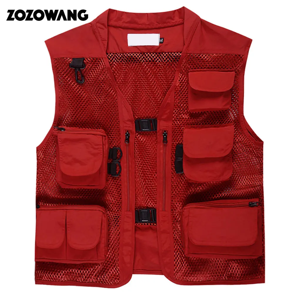 Summer outdoor Men Multi Pocket Baggy Vest men Thin Mesh Shooting Work Outerwear Sleeveless Jacket Many Pockets fishing vest
Summer outdoor Men Multi Pocket Baggy Vest men Thin Mesh Shooting Work Outerwear Sleeveless Jacket Many Pockets fishing vest