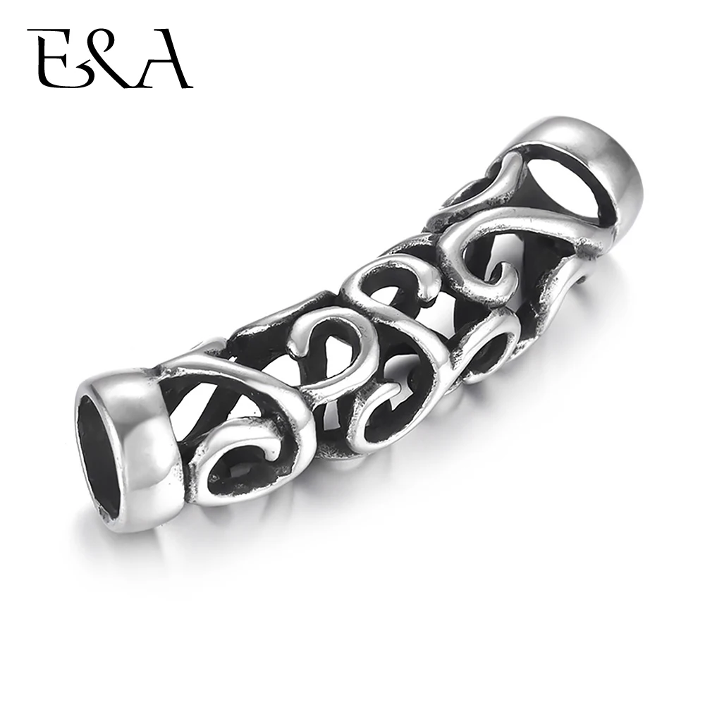 Stainless Steel Openwork Tube Beads 6mm Big Hole Slider Charms DIY Women Men Leather Cord Bracelet Making Jewelry Accessories
Stainless Steel Openwork Tube Beads 6mm Big Hole Slider Charms DIY Women Men Leather Cord Bracelet Making Jewelry Accessories