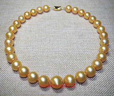 AAAAA 18"12-11 mm round real natural south sea deep golden pearl necklace > jewerly free shipping
AAAAA 18"12-11 mm round real natural south sea deep golden pearl necklace > jewerly free shipping