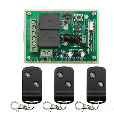 DC12V 2CH wireless remote control switch teleswitch Receiver&Transmitter ON OFF Switch Learning code Toggle Momentary Latched
DC12V 2CH wireless remote control switch teleswitch Receiver&Transmitter ON OFF Switch Learning code Toggle Momentary Latched