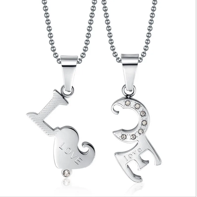 Gold/Silver Color Stainless Steel Inlaid zircon Lover LOVE Pendant Necklace Lover Gift Jewelry
Gold/Silver Color Stainless Steel Inlaid zircon Lover LOVE Pendant Necklace Lover Gift Jewelry
