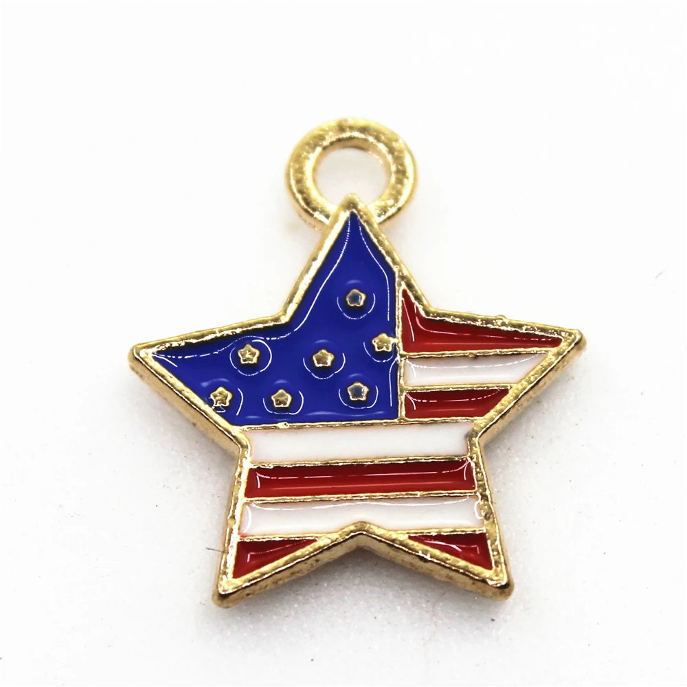 Hot selling 20pcs/lot gold American Flag charm dangle charms lobster clasp charms for bracelets hanging charms diy jewelry
Hot selling 20pcs/lot gold American Flag charm dangle charms lobster clasp charms for bracelets hanging charms diy jewelry