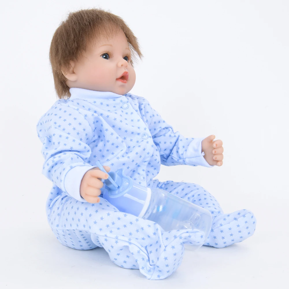 22" 55CM Curved Hair Baby Dolls Cloth Body Reborn Doll Action Figure Toys Kids Bedtime Player
22" 55CM Curved Hair Baby Dolls Cloth Body Reborn Doll Action Figure Toys Kids Bedtime Player