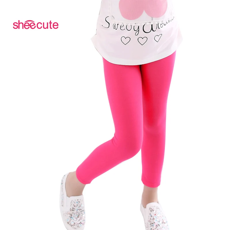 SheeCute/Для девочек Разноцветные леггинсы От 2 до 13 лет Детские брюки|pants sets|pants
