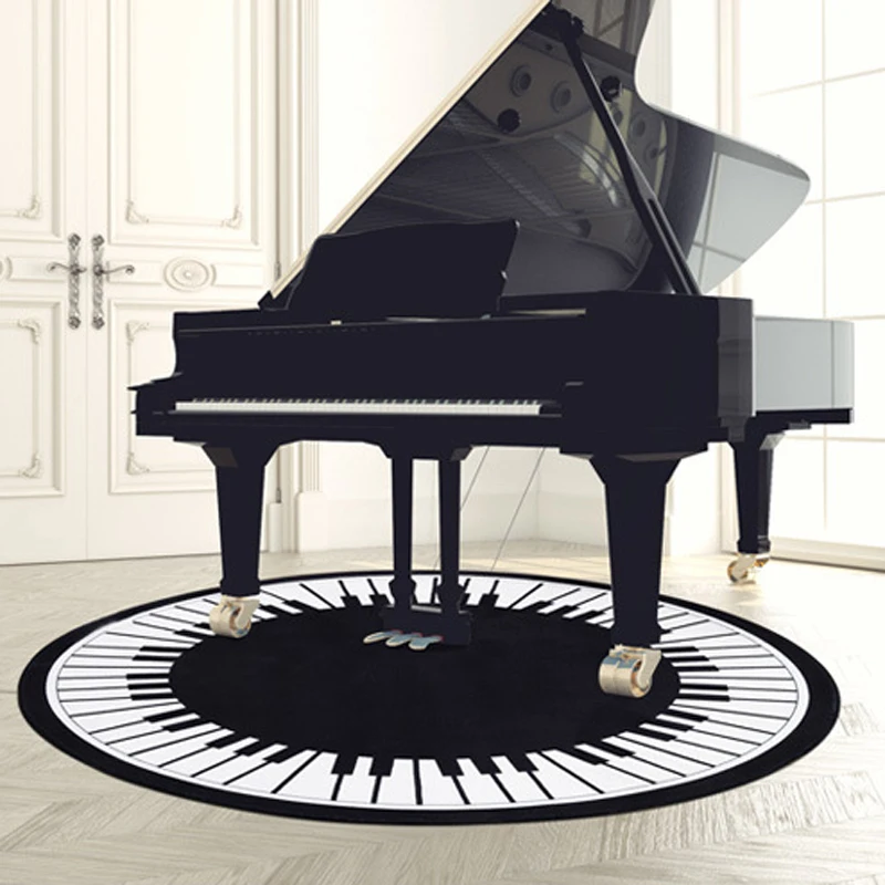 Modern creative circular carpet piano design sound-absorbing rug pad four seasons universal living room coffee table blanket
Modern creative circular carpet piano design sound-absorbing rug pad four seasons universal living room coffee table blanket