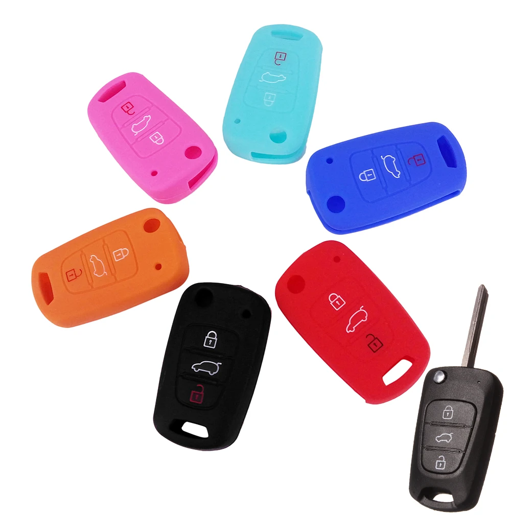 Silicone Key Cover Fit For Hyundai Solaris I20 I30 I35 Ix20 Ix35 For Kia Rio K2 K3 K5 Sportage Ceed Sorento Picanto Remote Case
Silicone Key Cover Fit For Hyundai Solaris I20 I30 I35 Ix20 Ix35 For Kia Rio K2 K3 K5 Sportage Ceed Sorento Picanto Remote Case