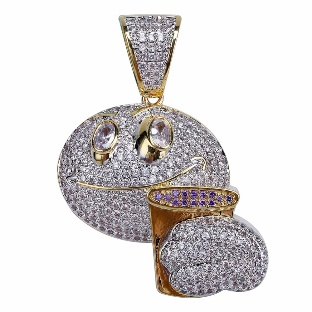 AAA+CZ Zircon Bling Ice Out Cartoon Faces Drunk Pendant Necklaces Men's Hip Hop Party Jewelry
AAA+CZ Zircon Bling Ice Out Cartoon Faces Drunk Pendant Necklaces Men's Hip Hop Party Jewelry