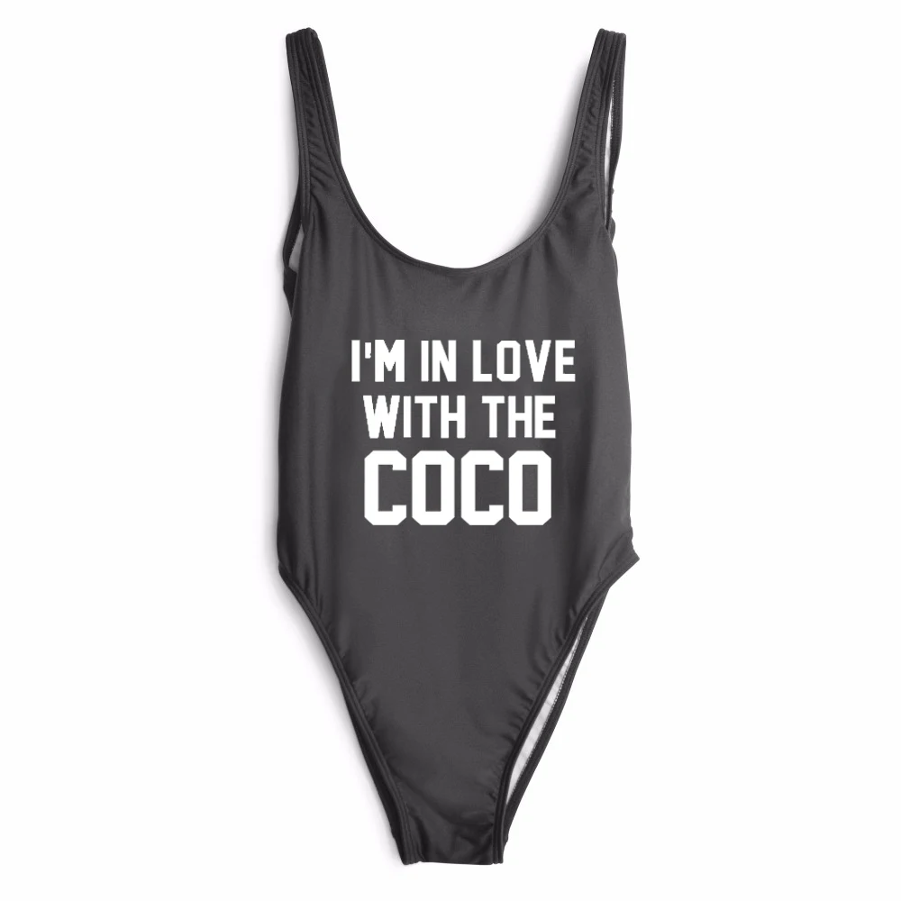 I'M IN LOVE WITH THE COCO swimwear high cut bathing suits one-piece bodysuit Jumpsuits Rompers beachwear bodysuit women fashion
I'M IN LOVE WITH THE COCO swimwear high cut bathing suits one-piece bodysuit Jumpsuits Rompers beachwear bodysuit women fashion