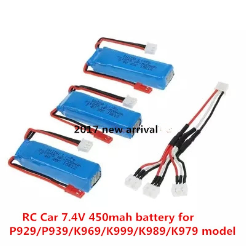 2pcs or 3pcs Free shipping 7.4V 450mAh Lipo Battery 20C For Wltoys P929 P939 K969 K979 K989 K999 RC Car spare parts battery
2pcs or 3pcs Free shipping 7.4V 450mAh Lipo Battery 20C For Wltoys P929 P939 K969 K979 K989 K999 RC Car spare parts battery