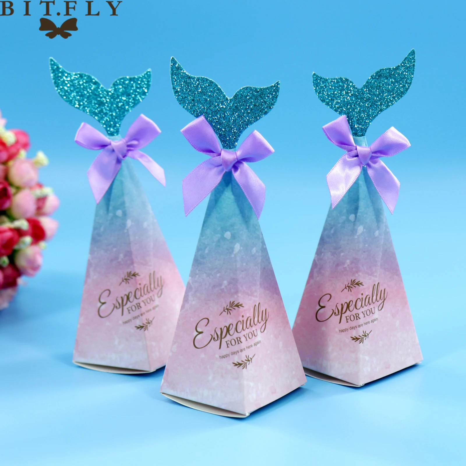 10pcs Paper European Colorful Mermaid Tail Candy Boxes Package Gift Box For Baby Shower Birthday Wedding Party Supply Kids Favor
10pcs Paper European Colorful Mermaid Tail Candy Boxes Package Gift Box For Baby Shower Birthday Wedding Party Supply Kids Favor