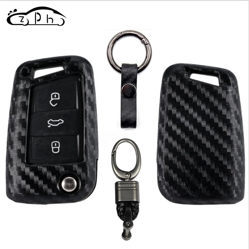 Carbon Fiber Car Key Case Cover for VW Polo Golf 7 MK7 Tiguan for Skoda Octavia Karoq SEAT Ateca Leon Ibiza 2016 2017 2018 2019
Carbon Fiber Car Key Case Cover for VW Polo Golf 7 MK7 Tiguan for Skoda Octavia Karoq SEAT Ateca Leon Ibiza 2016 2017 2018 2019