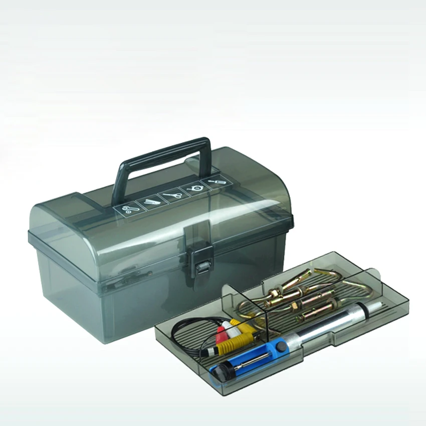 plastic tool box with handle, tray, compartment, storage and organizers toolbox 22*13*11.3cm
plastic tool box with handle, tray, compartment, storage and organizers toolbox 22*13*11.3cm