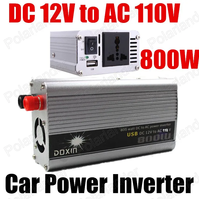 modified sine wave voltage transformer 12V DC to AC 110V Car Auto Power Inverter Converter USB Adaptor 800W
modified sine wave voltage transformer 12V DC to AC 110V Car Auto Power Inverter Converter USB Adaptor 800W
