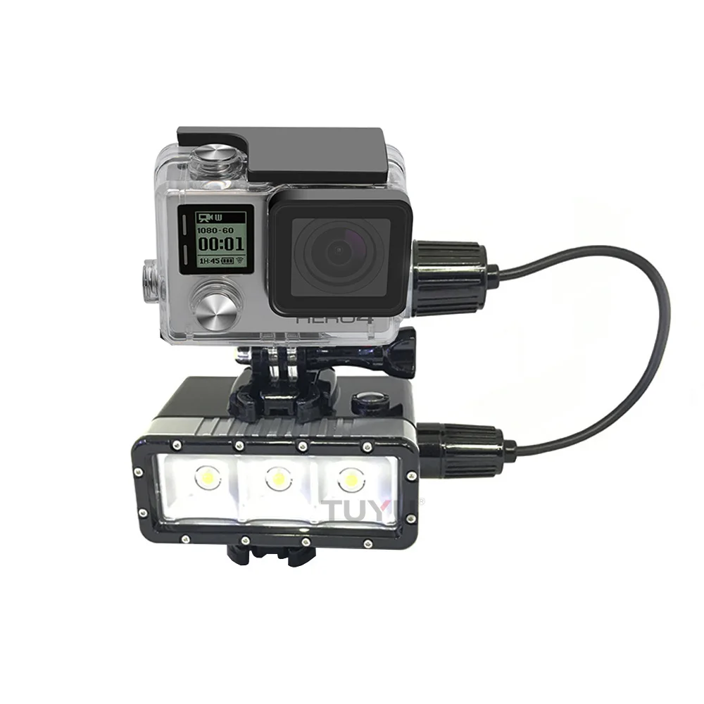 40m Diving set For Gopro Accessories Waterproof Housing Case+Waterproof LED Light for Gopro Hero3+ 4 Diving Chargeing
40m Diving set For Gopro Accessories Waterproof Housing Case+Waterproof LED Light for Gopro Hero3+ 4 Diving Chargeing