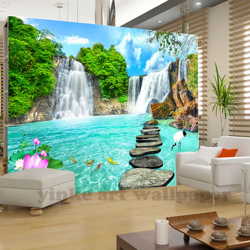 Custom 3D Photo Wallpaper Natural Mural Waterfalls Pastoral Style 3D Non-woven Paper Wall Papers Living Room Sofa Backdrop
Custom 3D Photo Wallpaper Natural Mural Waterfalls Pastoral Style 3D Non-woven Paper Wall Papers Living Room Sofa Backdrop