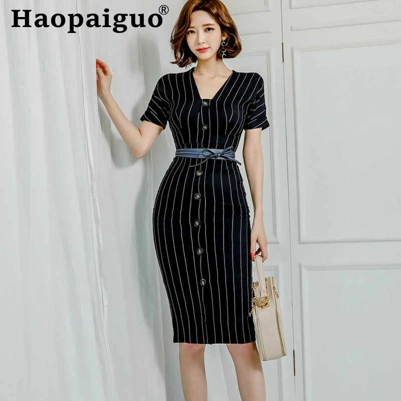 Plus Size Print Strip OL Office Work Dress Women with Sashes Singer Button Bodycon Ladies Dresses Summer 2019 Elegant Wrap Dress
Plus Size Print Strip OL Office Work Dress Women with Sashes Singer Button Bodycon Ladies Dresses Summer 2019 Elegant Wrap Dress
