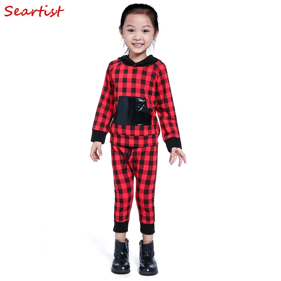 Seartist Baby Boys Girls Christmas Clothing Set Bebe Red Plaid Hoodies+Pants Kids Hooded Pullover Joggers Suit 45
Seartist Baby Boys Girls Christmas Clothing Set Bebe Red Plaid Hoodies+Pants Kids Hooded Pullover Joggers Suit 45