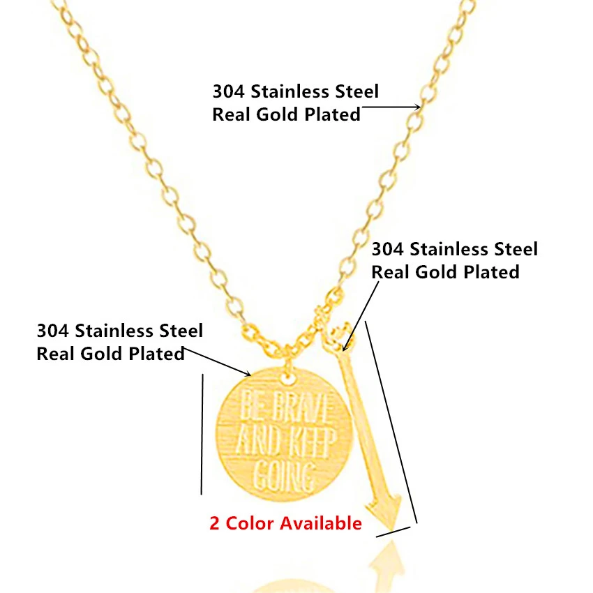 Wholesale 10pcs/lot Engraved Be Brave And Keep Going Round Necklace Jewelry Stainless Steel One Direction Arrow Pendant Necklace
Wholesale 10pcs/lot Engraved Be Brave And Keep Going Round Necklace Jewelry Stainless Steel One Direction Arrow Pendant Necklace