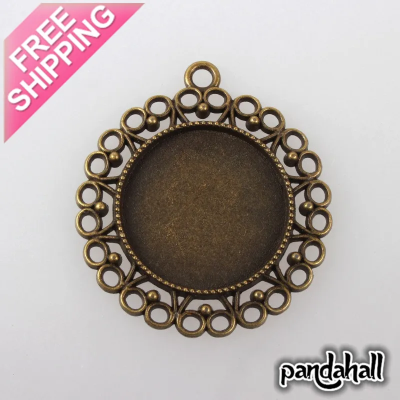 Vintage Tibetan Style Alloy Flower Pendant Cabochon Bezel Setting, Nickel Free, Antique Bronze, Tray: 25mm; 43x39x3mm, Hole: 3mm
Vintage Tibetan Style Alloy Flower Pendant Cabochon Bezel Setting, Nickel Free, Antique Bronze, Tray: 25mm; 43x39x3mm, Hole: 3mm
