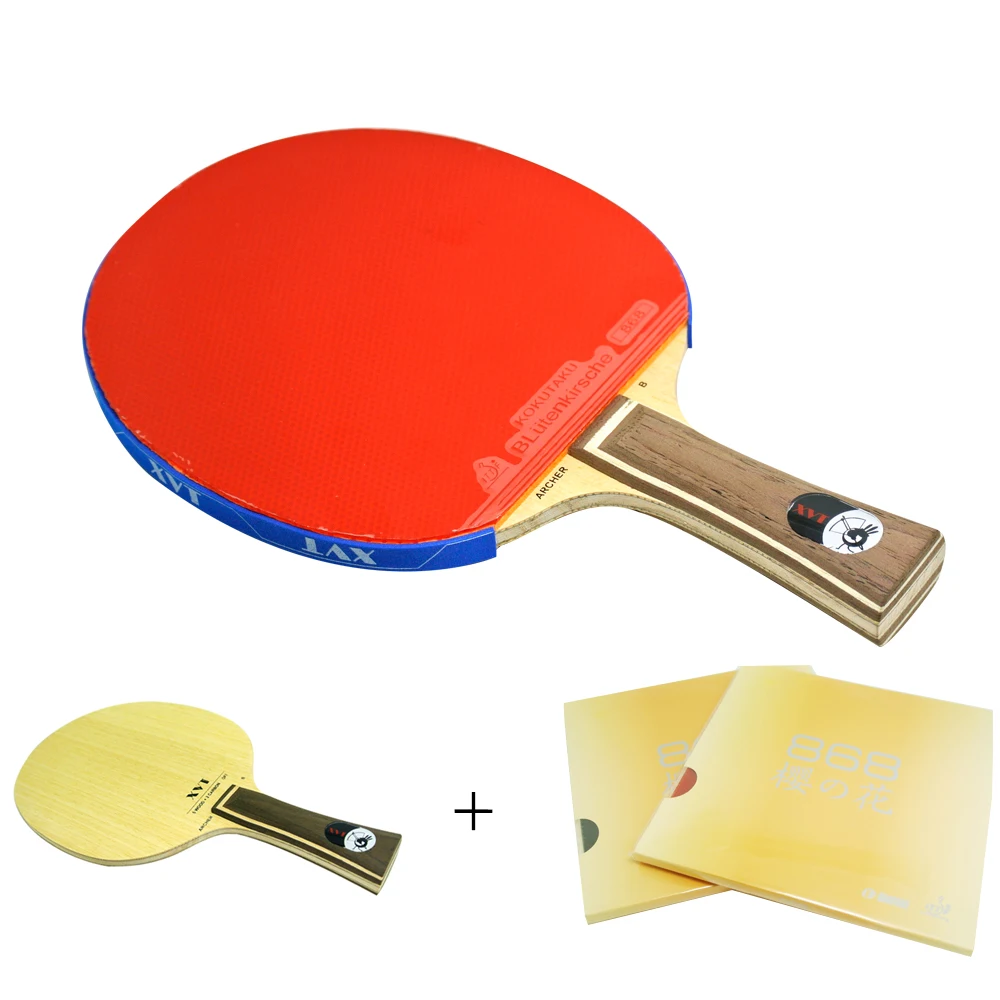 Ручная сборка XVT ARCHER B карбоновая ракетка для настольного тенниса с KOKUTAKU 868 ITTF