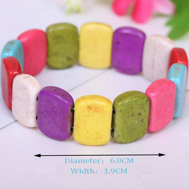 Natural Stone Bohemian Bracelets For Woman Bijoux Female Elastic Summer Fashion Colored Bracelet Feminino Boheme Party Jewelry
Natural Stone Bohemian Bracelets For Woman Bijoux Female Elastic Summer Fashion Colored Bracelet Feminino Boheme Party Jewelry