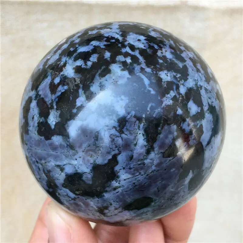 Натуральный стеклянный шар из яшмы gabbro 55 60 мм|Камни| |