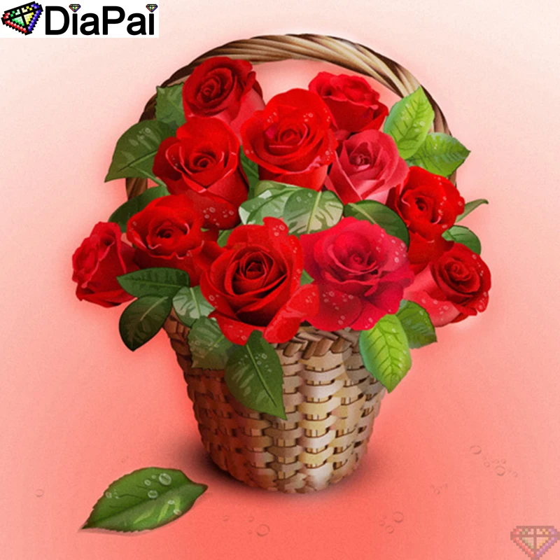 DiaPai Diamond Painting 5D DIY 100% Full Square/Round Drill "Rose basket scenery"Diamond Embroidery Cross Stitch 3D Decor A23657
DiaPai Diamond Painting 5D DIY 100% Full Square/Round Drill "Rose basket scenery"Diamond Embroidery Cross Stitch 3D Decor A23657