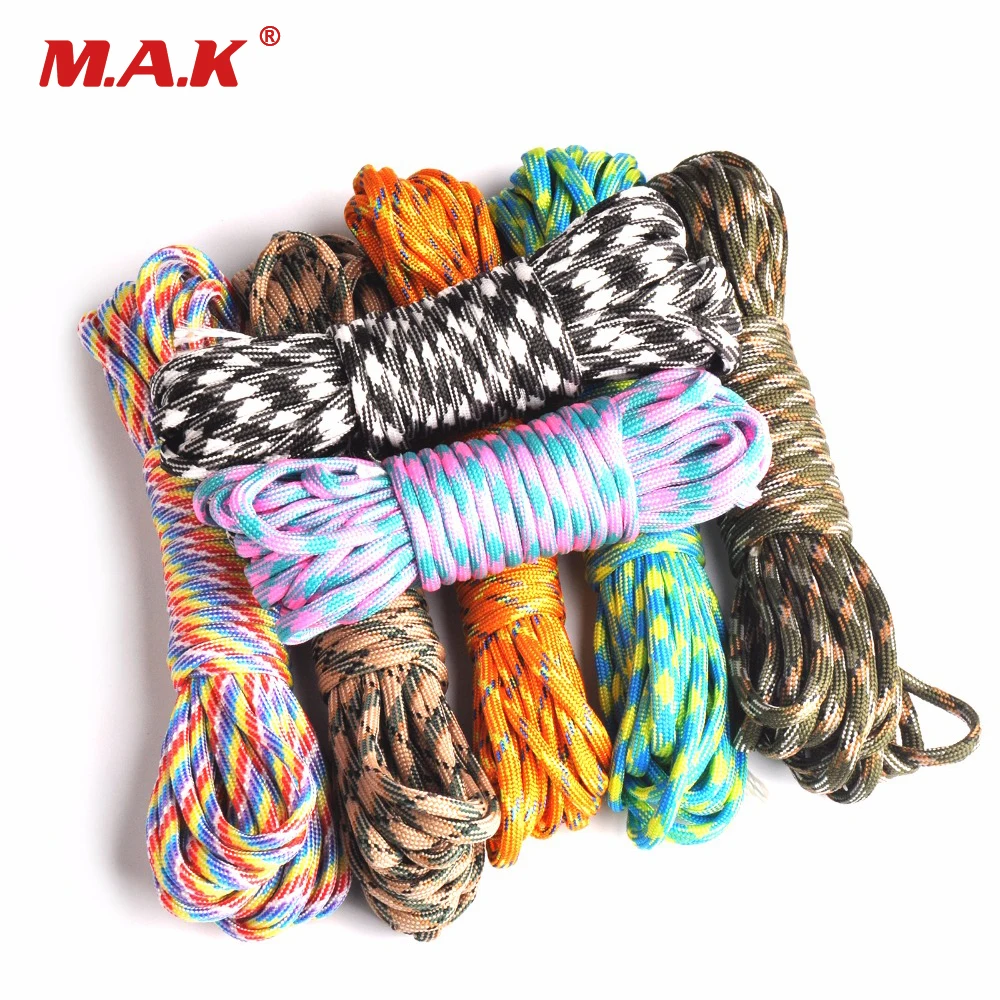 20/50/100FT 550 Paracord Rope Camping Paracord Lanyard Accessories Parachute Deg For Camping Equipment & Survival
20/50/100FT 550 Paracord Rope Camping Paracord Lanyard Accessories Parachute Deg For Camping Equipment & Survival