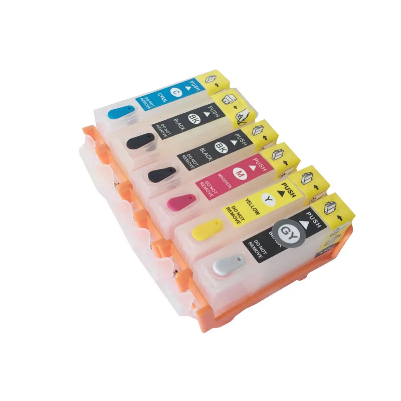 6 colors for Canon Refillable Ink Cartridges PGI225 CLI225 PGI 225 for Canon PIXMA MG8120 MG6120 printer with ARC chips
6 colors for Canon Refillable Ink Cartridges PGI225 CLI225 PGI 225 for Canon PIXMA MG8120 MG6120 printer with ARC chips